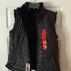 NWT reversible black vest!